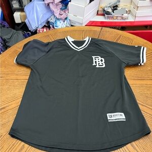 Routine Baseball Black Baseball Jersey with White Trim - L